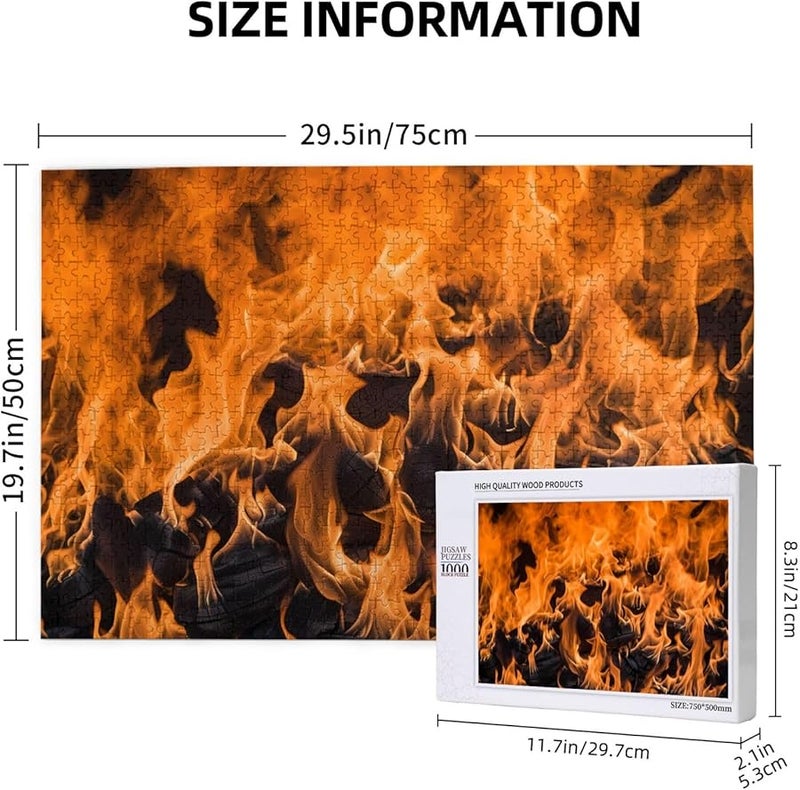 Phayah Wildfire 1000 Piece Jigsaw Puzzle For Adults Home Decor 29 5 X 19 7 Inches - Image 3